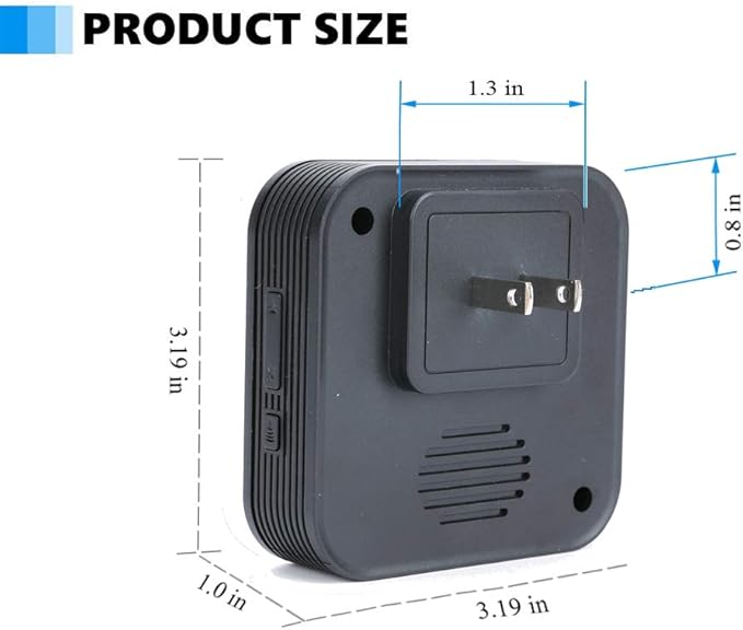 EverNary Dog Door Bell, Wireless Dog Doorbells for Potty Training,Doggie Door Bell with Waterproof Touch Button, Door Bells for Dog to Go Outside (1 Receiver and 4 Transmitters)