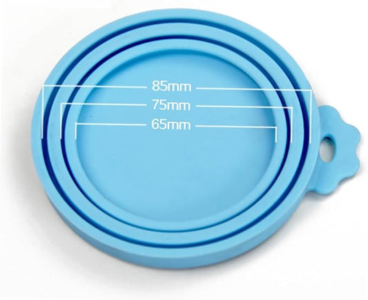 CORHAD Bowl Covers Reusable Silicone Can Lids for Pet Food Storage Easy off Seal for Cats Dogs