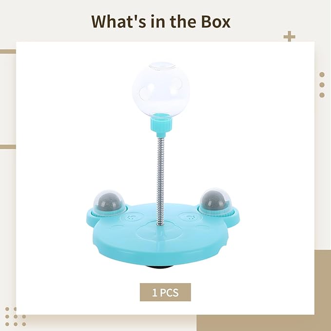 Toyosport Cat Treat Dispenser Toy, Cat Feeding Ball with Catnip, Interactive Cat Toys, Cat Slow Feeder, Ideal for Cat Play and Stimulate Mental