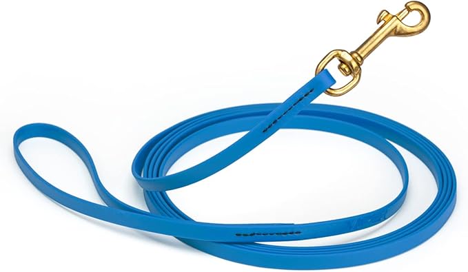 Viper K9 Biothane Working Dog Leash Waterproof Lead for Tracking Training Schutzhund Dog Sport and Search - Odor-Proof Long Line with Solid Brass Snap for Puppy Medium and Large - Water Friendly