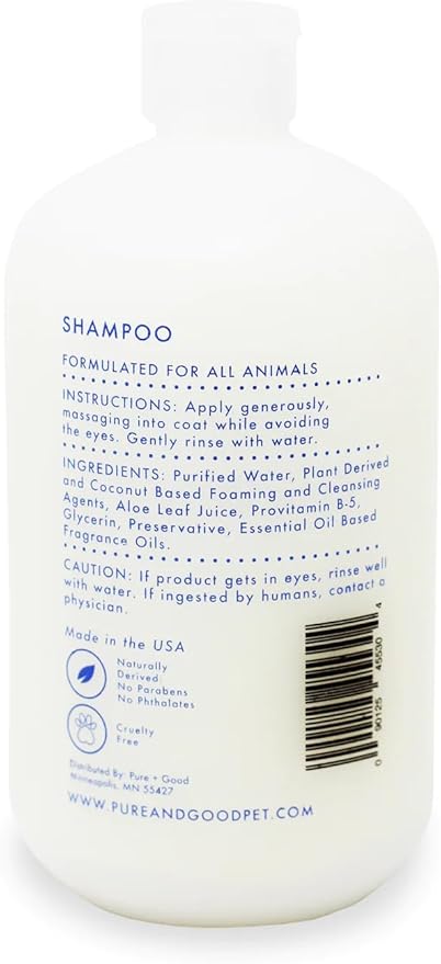 Dog & Cat Shampoo, Calming Blue Cypress and Neroli Blossoms, Formulated for All Pets, Gentle and Cleansing, Made in The USA, Cruelty Free, 16 fl oz