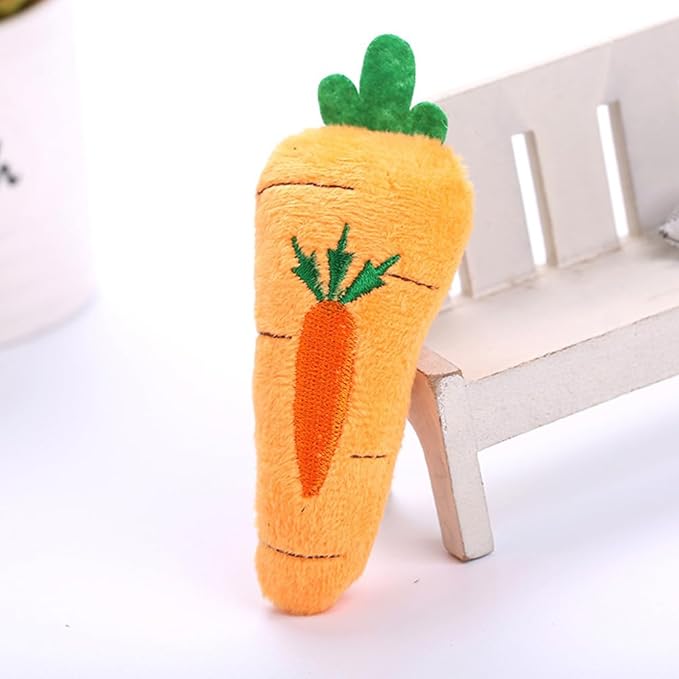 NOLITOY 6 PCS Catnip Toys for Cat: Plush Fruit Design Cat Chew Toys -Kitten Entertaining Interactive Dolls for Pet Playtime