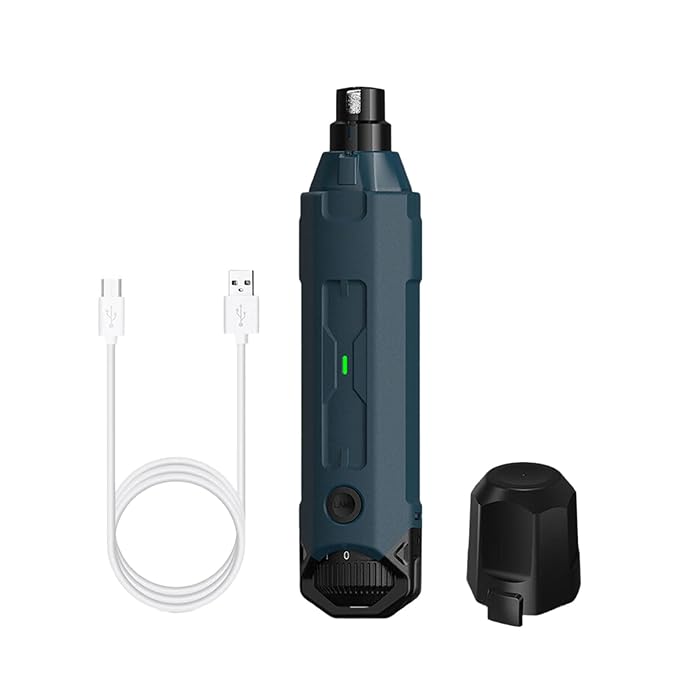 Low Noise Electric Nails Trimmer For Dogs Cats With Lights And Rechargeable Battery Design Electric Pet Nail Grinder