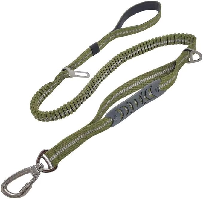 ruffrover - Extended Heavy Duty Bungee Leash Safety Belt Buckle