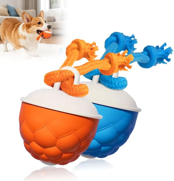 XieJY Interactive Dog Toys - 2026 Upgraded Motion Activated Automatic Rolling Ball Toys for Small/Medium/Large Dogs Balls for Boredom to Keep Them Busy with USB Rechargeable (Blue Orange)