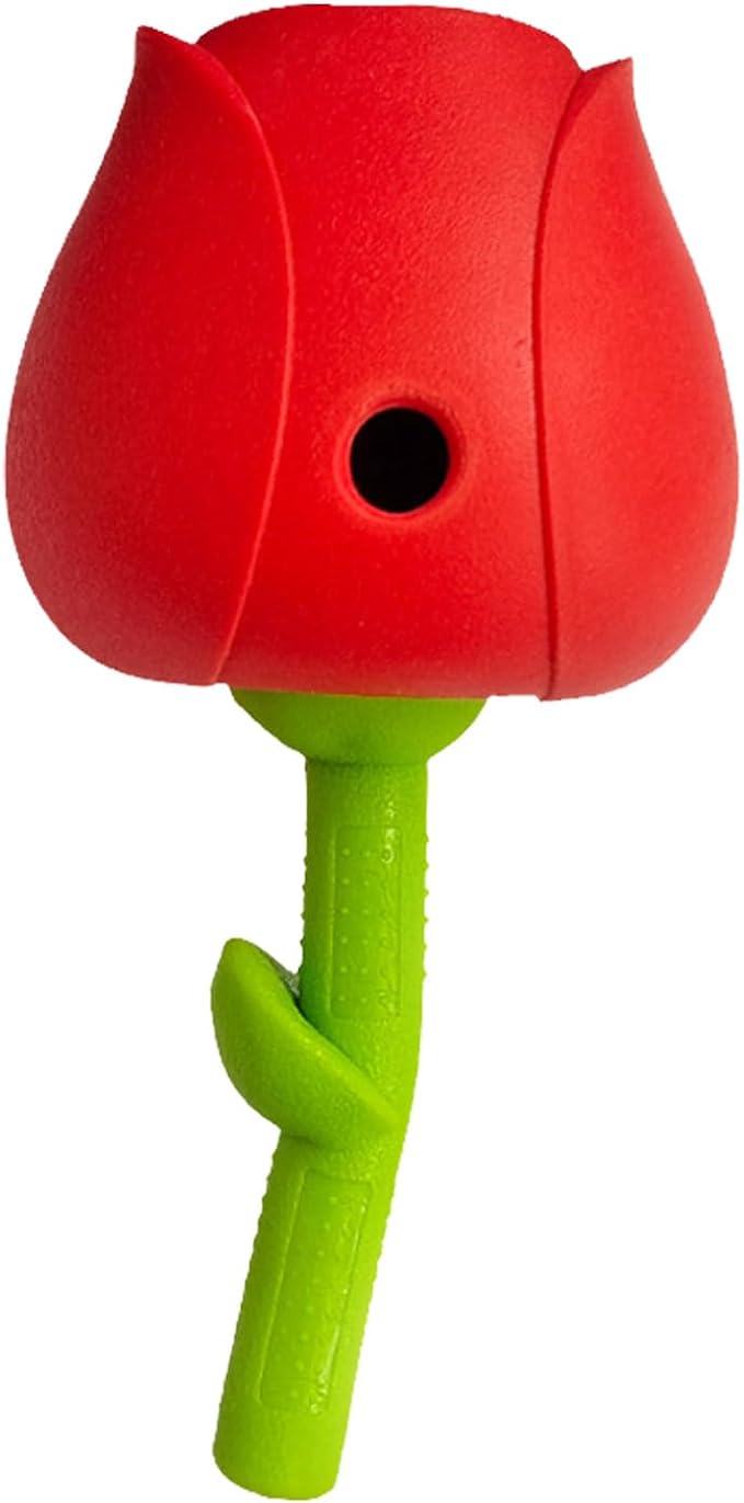 Treat Dispensing Dog Toys - Rose Interactive Feeder Toy | Puppy Entertainment Feeder,for Dog Puppy Large Medium Small Breeds Indoor Boredom Enrichment Calming