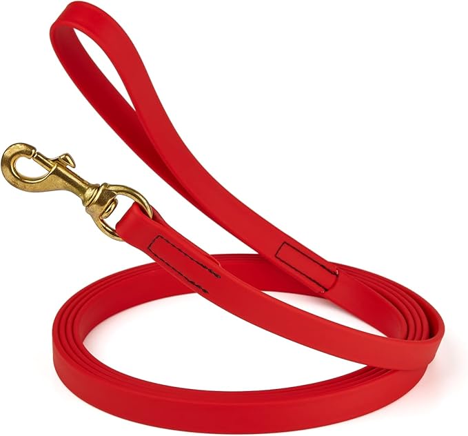 Viper K9 Biothane Working Dog Leash Waterproof Lead for Tracking Training Schutzhund Dog Sport and Search - Odor-Proof Long Line with Solid Brass Snap for Puppy Medium and Large - Water Friendly