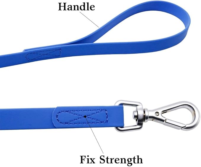 Waterproof Dog Training Leash 50FT 30FT 15FT 10FT 5FT Heavy Duty Recall Long Lead for Large Medium Small Dogs (30FT, Blue)