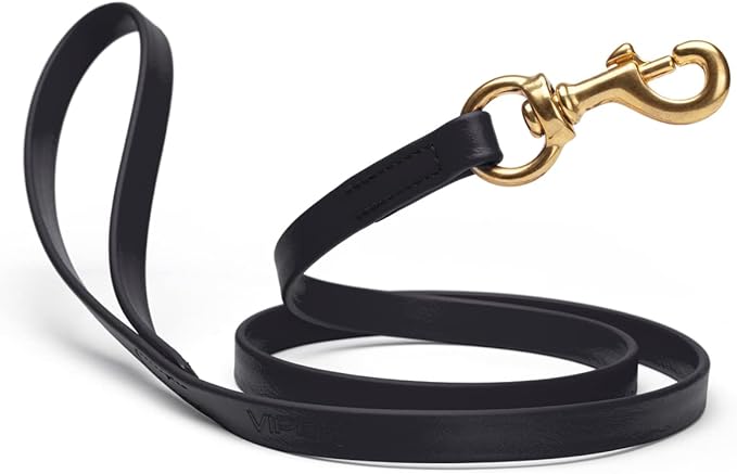 Viper K9 Biothane Working Dog Leash Waterproof Lead for Tracking Training Schutzhund Dog Sport & Search - Odor-Proof Long Line with Solid Brass Snap for Puppy Medium and Large 3/4" x 6ft Black