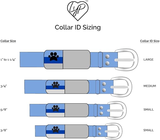 LYP Soundless Slide-On Collar Dog ID Tag - Designer Deep Engraved Silicone – Engraving Will Last - Pet ID Tags, Dog Tags, Cat Tags (Paw - Hot Pink, Medium)