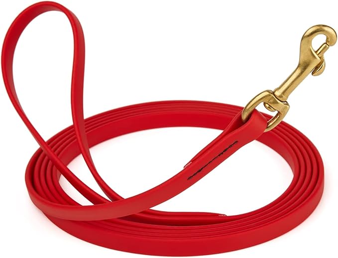 Viper K9 Biothane Working Dog Leash Waterproof Lead for Tracking Training Schutzhund Dog Sport and Search - Odor-Proof Long Line with Solid Brass Snap for Puppy Medium and Large - Water Friendly