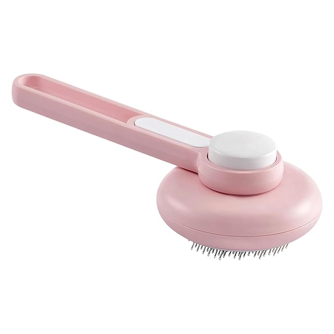 ABS Pet Deshedding Brush with Massage Cats Grooming Comb for Shed Control & Smooth Coat Care Selfcleaning Cats Grooming Tool