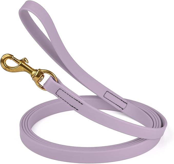Viper K9 Biothane Working Dog Leash Waterproof Lead for Tracking Training Schutzhund Dog Sport & Search - Odor-Proof Long Line with Solid Brass Snap for Puppy Medium Large 3/4" x 33ft Pastel Purple