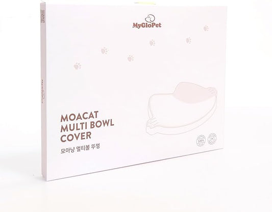 MyGloPet Platinum Silicone MoaCat Bowl Cover, Wellbeing Pet Bowl Premium Odorless BPA-Free Food-Grade Microwave Dishwasher Safe Sensitive Stomach Eco-Friendly Travel Bowl (Mint)