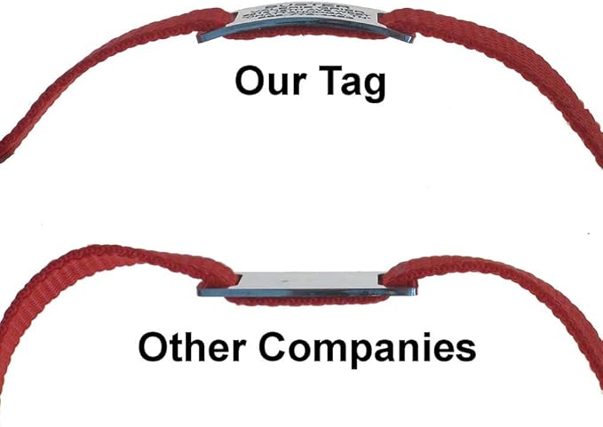 LuckyPet Slide-On Pet ID Tags - Personalized Dog Tags, Durable Stainless Steel, Noiseless, Suitable for Dogs & Cats, Fits 3/4 Inch Collars - Medium Plus, Closed Ends