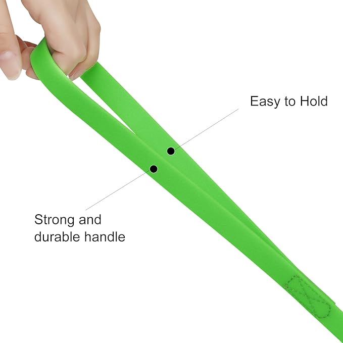 Waterproof Long Leash Durable Dog Recall Training Lead Great for Outdoor Hiking, Training, Yard, Beach and Swimming (Green, 10ft)