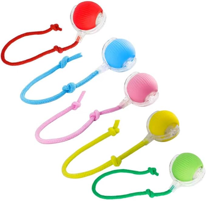 KumCinm Interactive Cat Toys Ball for Indoor Cats, Interactive Rolling Small Dog Cat Toys Automatic Self Moving, 360°,Electric Balls，Fast Rolling，Smart Automatic Rolling Pet Ball (Pink)