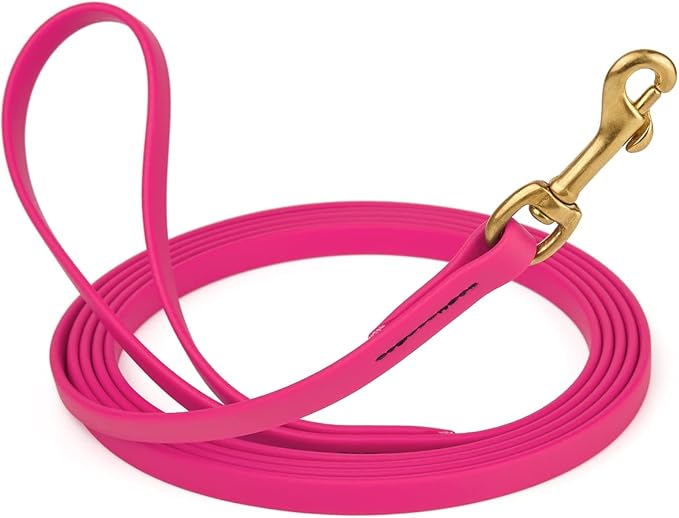 Viper K9 Biothane Working Dog Leash Waterproof Lead for Tracking Training Schutzhund Dog Sport and Search - Odor-Proof Long Line with Solid Brass Snap for Puppy Medium and Large - Water Friendly