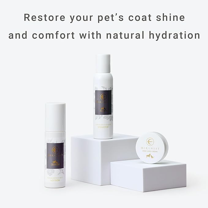 Shampoo for Dogs & Cats – Natural Swiftlet Nest & Collagen, Soothes Sensitive Skin, Reduces Itching & Shedding, Hydrating & Cleansing Pet Wash, 4 oz