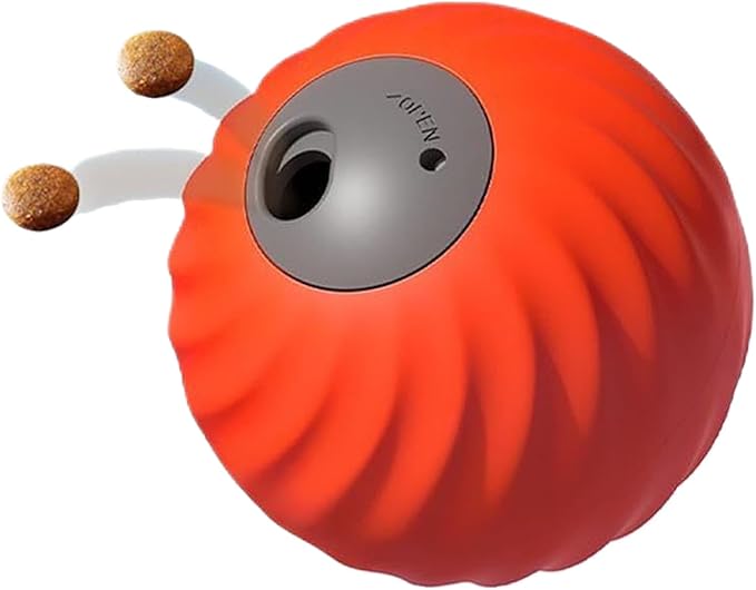 Interactive Dog Treat Ball, 2-in-1 Puzzle Toy & Slow Feeding Treat Dispenser, Engaging Pet Activity Category for Exercise Mental Stimulation Indoor Outdoor Playtime Boredom Training Chewing Puppy Dog