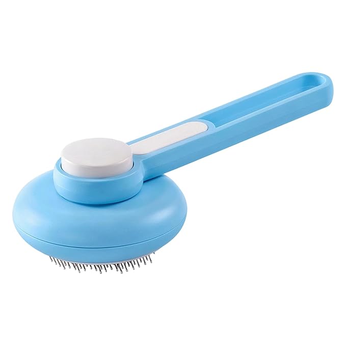 ABS Pet Deshedding Brush with Massage Cats Grooming Comb for Shed Control & Smooth Coat Care Selfcleaning Cats Grooming Tool