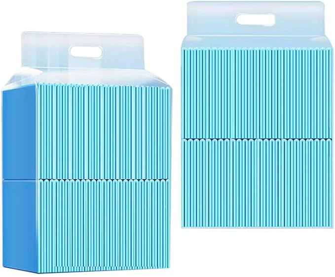 Puppy Pads with Quick-Dry 5-Layer Leak-Proof Design,Super Absorbency Disposable Leakproof Underpads for Baby,Adults,Puppy, Dog Bed Pee Pads,Thickened Pack of 20, Blue & White 24*35