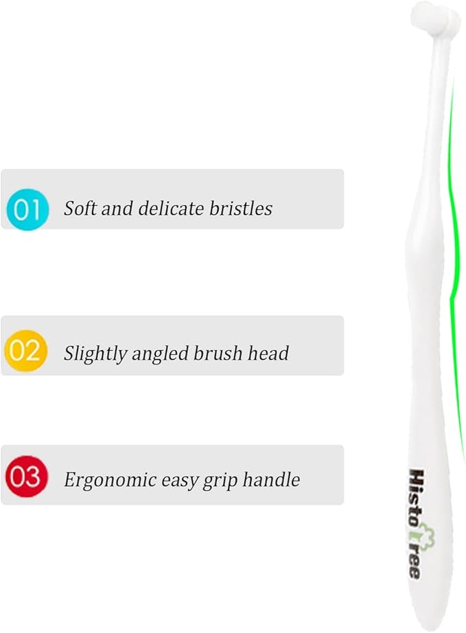 JGocot Small Breed Dog Toothbrush, Pet Toothbrush for Cats, Small Breed Dogs, Puppy Dogs, Utral Soft Micro Nano Bristle No Gum Hurting
