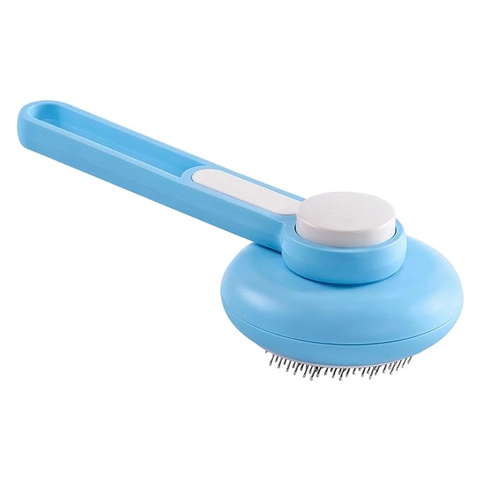 ABS Pet Deshedding Brush with Massage Cats Grooming Comb for Shed Control & Smooth Coat Care Selfcleaning Cats Grooming Tool