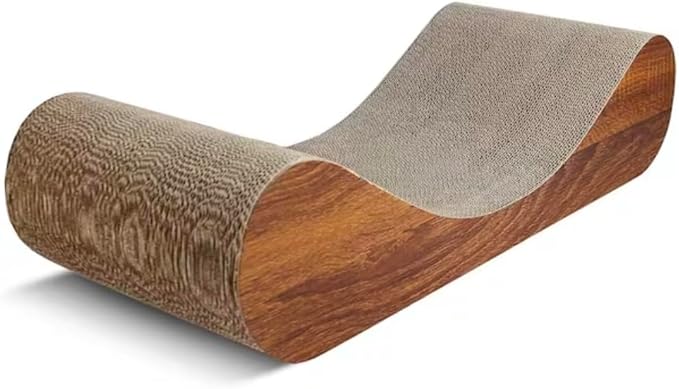MOOCHI Premium Infinity Cat Scratcher Lounge – 2-in-1 Cozy Cat Bed & Scratching Board, Scratch-Resistant Design for Play, Rest & Furniture Protection, Corrugated Cardboard