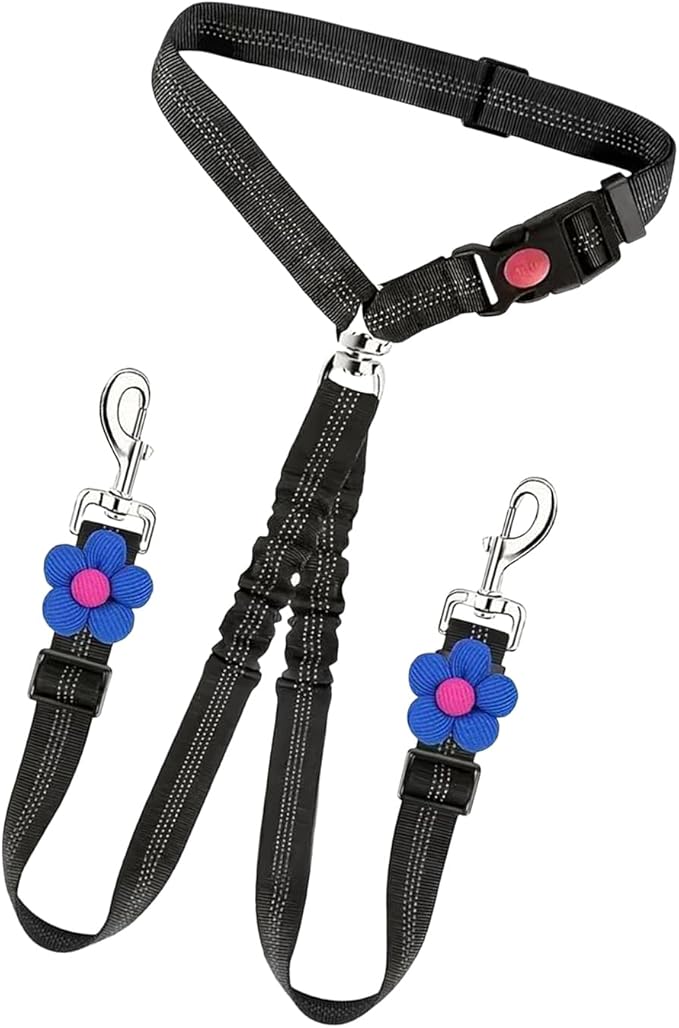 Dog Seat Belt for Car,Reflective Retractable | Car Seatbelt for Dogs Cats,for Small Medium Breeds Road Trips Long Driving Family Outings Commuting Travel Adventure