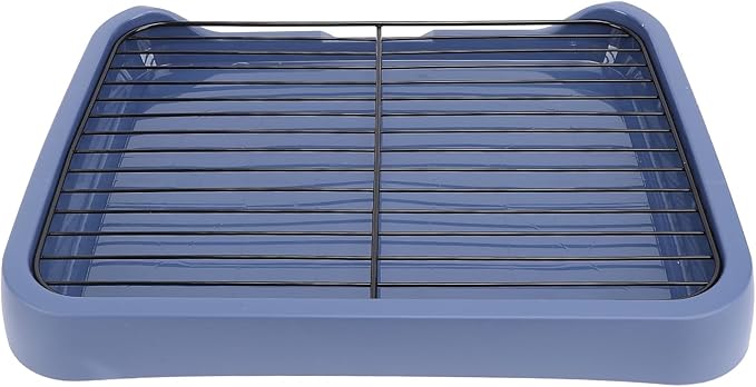 Acouto Dog Potty Pad Holder Tray - Dog Potty Tray Removable Indoor Training Toilet Portable Puppy Pad Holder with Grille Small and Medium Dogs - Puppy Litter - Pet