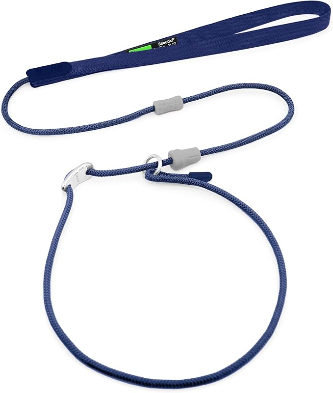 BeauGo|Dog Leash Slip Lead|Dog Training Lead,Trainer Rope Specifically Designed for DogTraining and NGKC Competition,Professional Dog Leash for Small Medium Large Dogs.Thin Slip Leads for Dogs 4 FT