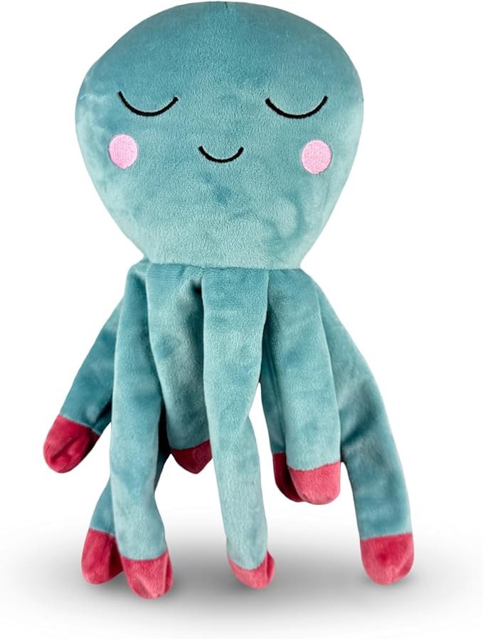 NANDOG My BFF Gus The Octopus Plush Dog Toy – Soft Squeaky Pet-Only Toys for Dogs & Cats – Durable, Cuddly & Adorable Pet Companions for Playtime, Fetch & Snuggles