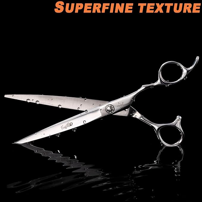High-end Professional Dog Grooming Scissors Pet Grooming Shears 7.5 Inches Extremely Very Sharp Made Of Stainless Steel Alloy By Hand For Dog Cat Groomer