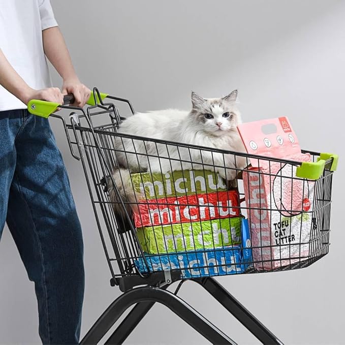 Michu Tofu Cat Litter Natural Clumping Tofu Cat Litter, Fast Clumping and Easily Scoop-able 5.5lb/88oz 5 Scents - Ocean Fresh, 2 Pack