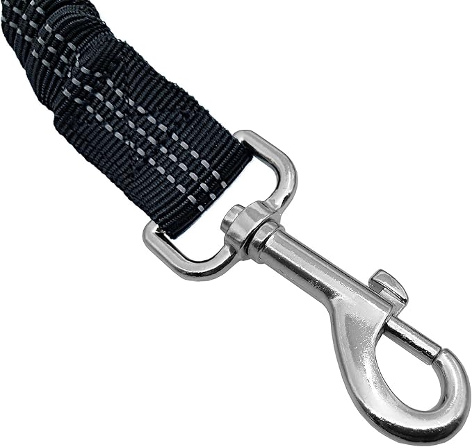 Yiaizhuo 2 Dog Seatbelt Seat Belt Car Harness Leash Travel Accessories Bungee Anti Shock Pet Cat Adjustable Lead Clip Safety Seats Belts Black