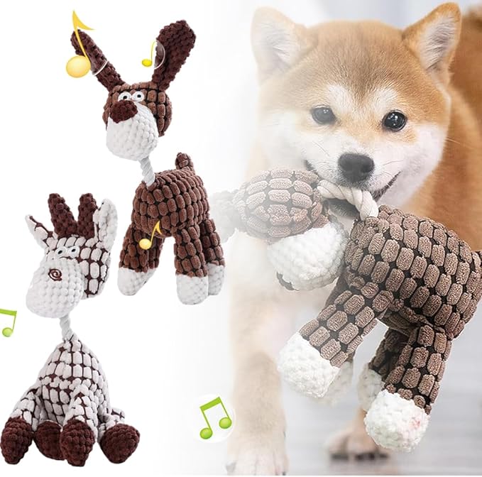 Fiopet Upgrade Bite Buddy Chew Toy for Dogs, 2025 New Petsboro Bitebuddy Dog Toy Indestructible Stuffed Animals for Dogs, Cute Soft Resistant Squeaky Dog Toys for Heavy Chewers (A2+A3)