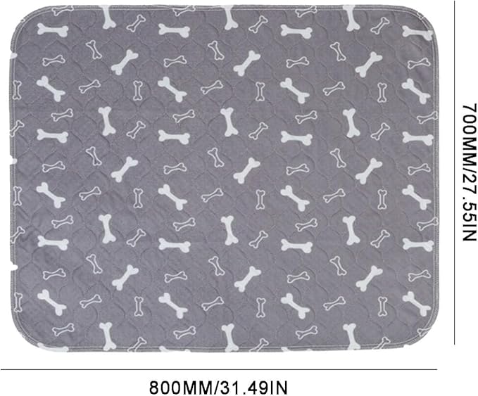 Puppy pad Pee Pads for Dogs, 2026 Upgraded Washable Puppy Pad with Pheromones, PuppyPad Pee Pad - Leak & Odor Proof, Non-Slip Base, Easy to Clean & Reusable (Gray, M: 27.6" × 31.5")