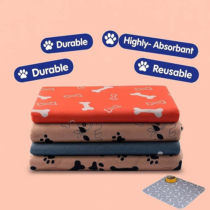 Puppy Pads with pheromones, 2026 Upgraded Washable Puppy Pads for Dogs & Cats, Pee Pad - Leak & Odor Waterproof, Non-Slip Base, Easy to Clean & Reusable (Grey, S: 15.7" × 23.6")