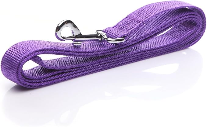 Nylon Dog Leash 8 Feet Long, Walking Training Dog Leashes for Medium Large Dogs