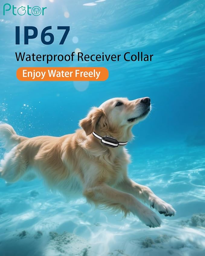 Dog Shock Collar - 4200Ft Dog Training Collar with Remote IPX7 Waterproof, Rechargeable E-Collar with Beep (1-9), Vibration(1-9), Safe Shock(1-16) for Large Medium Small Dogs