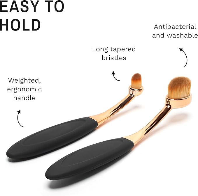 Eye Envy ProPowder Applicator Brush for Dogs and Cats | Use to safely and evenly apply Tear Stain Powder | Small | Washable superfine fiber hair | Long tapered bristles | Ergonomic handle