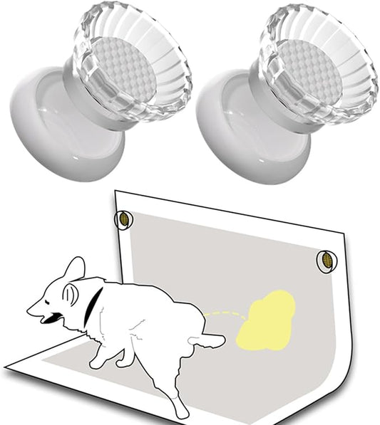 IFNOW Pee Pad Holder 2 Pieces Training Pad Magnetic Holder with Easy-Lifted Handles Strong Magnets for Most Flat Surfaces Easy Cleanup for Leg Lifting Dogs (White)