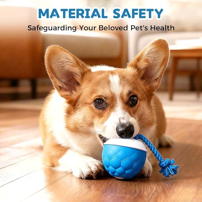 XieJY Interactive Dog Toys - 2026 Upgraded Motion Activated Automatic Rolling Ball Toys for Small/Medium/Large Dogs Balls for Boredom to Keep Them Busy with USB Rechargeable (Blue)