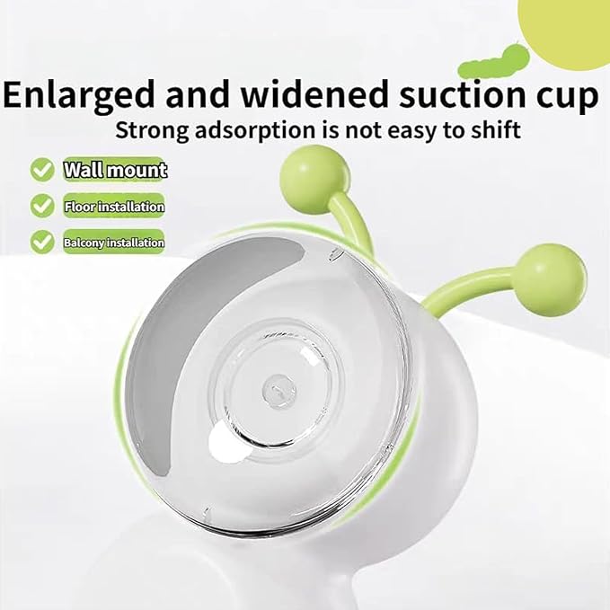 Whack a Worm Post Cat Toy, Interactive Caterpillar Smart Motion Cat Toy with Worm Design & Motion Sensor, Automatic Indoor Electronic Cat Toys, with Suction Cup Base & USB Rechargeable (#B*2PC)