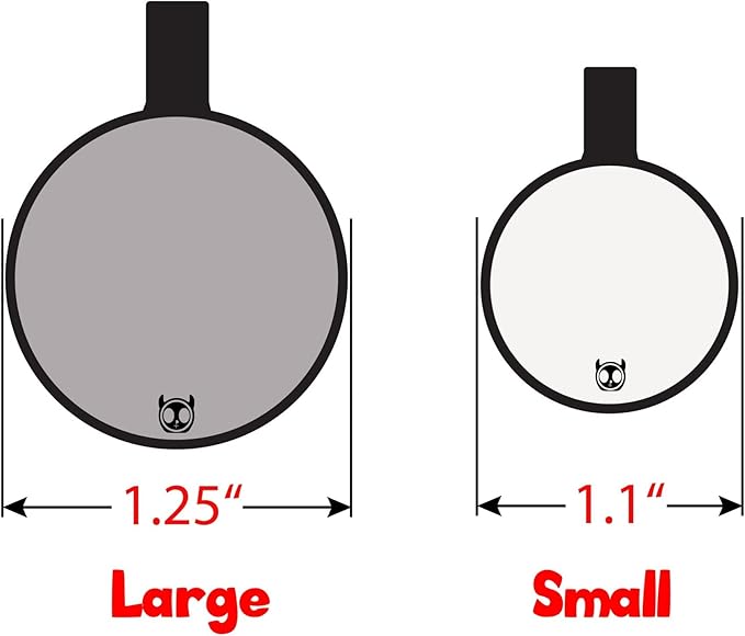 Silicone Silent Dog Tag Personalized with 5 Lines of Custom Deep Engraved Durable Soundless Pet ID Name Tag Round Pink
