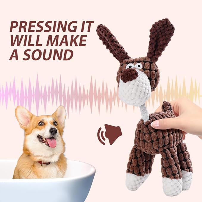 Fiopet Upgrade Bite Buddy Chew Toy for Dogs, 2025 New Petsboro Bitebuddy Dog Toy Indestructible Stuffed Animals for Dogs, Cute Soft Resistant Squeaky Dog Toys for Heavy Chewers (A2+A3)