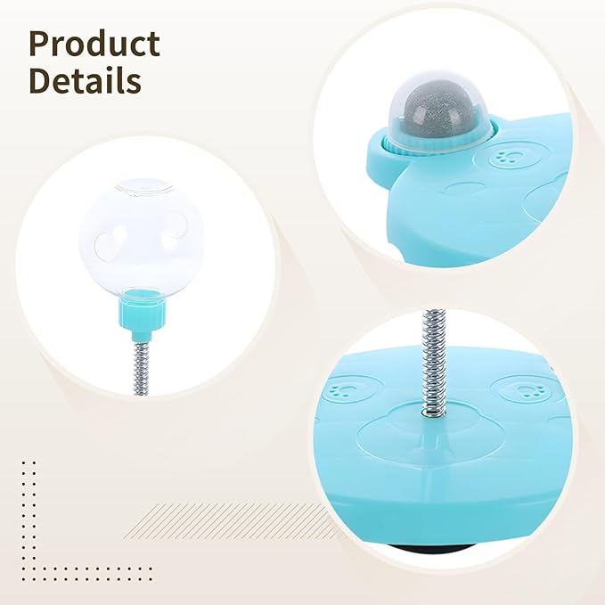 Toyosport Cat Treat Dispenser Toy, Cat Feeding Ball with Catnip, Interactive Cat Toys, Cat Slow Feeder, Ideal for Cat Play and Stimulate Mental