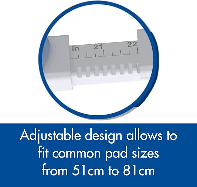 SureGrip Pee Pad Holder - Fits All Common Pad Sizes, 100% of Urine Stays on Pad, Built-in Lock & Release Pad Grips Secure Pad to Holder, Holder Can Secure to Floor, No Sliding or Folding