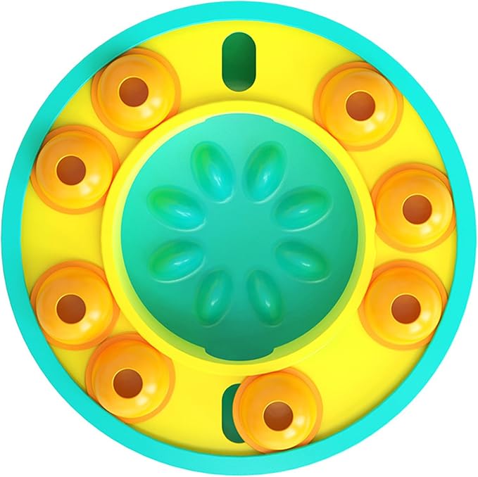 Dog Treat Puzzle Bowl Interactive Enhance Intelligence Plastic Slow Feeder Dog Treat Puzzle Game Toy for Dogs IQ Training